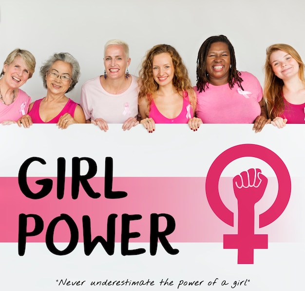 Free photo women girl power feminism equal opportunity concept