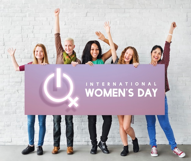 Free photo women international day celebration concept