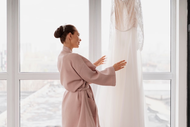 Women making preparations for wedding