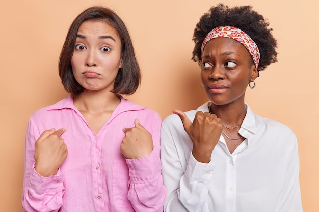 women pose indoor