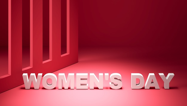 Free photo women's day three dimensional