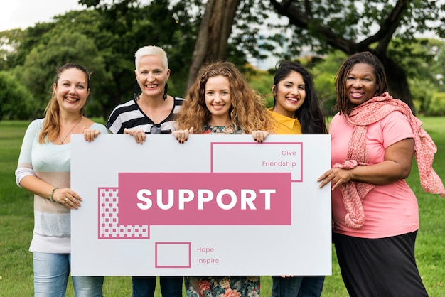 Free Photo women support group