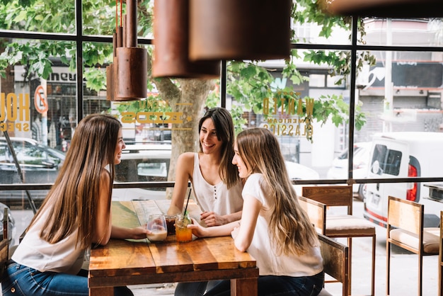 Women talking