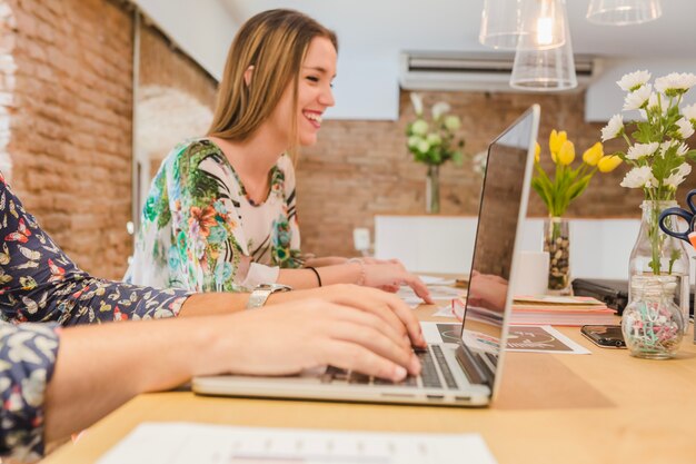 Women working in office