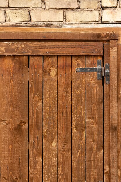 Wood and bricks with vintage surfaces