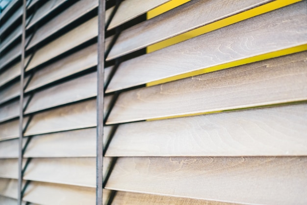 Free photo wooden blinds and window