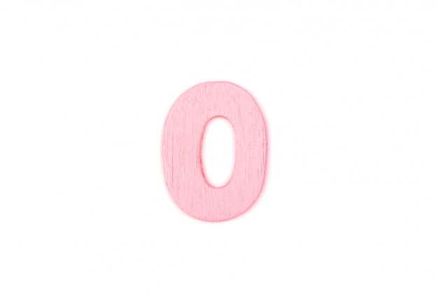 Wooden letter o