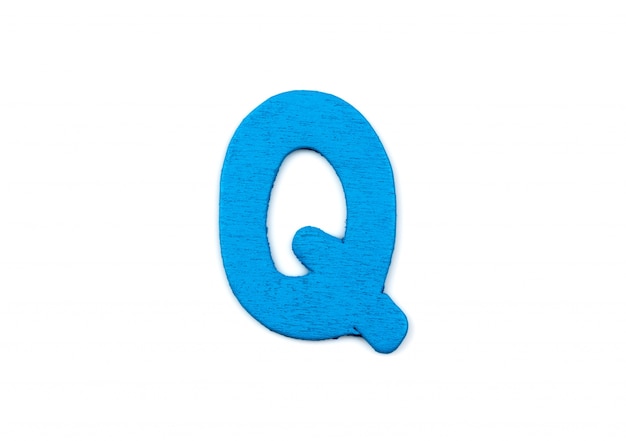 Wooden letter q