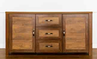 Free photo wooden piece of furniture interior