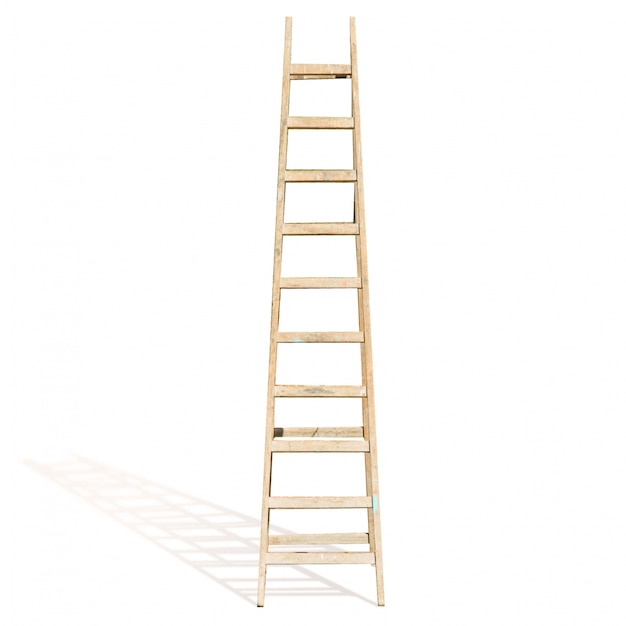 Wooden stepladder