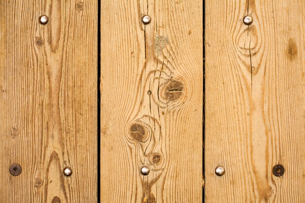 Wooden texture with nails