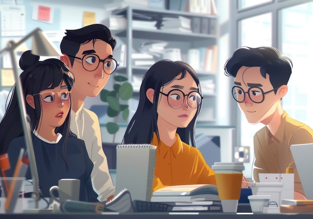 Work team digital art