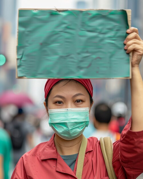 Free Photo worker protesting for working rights