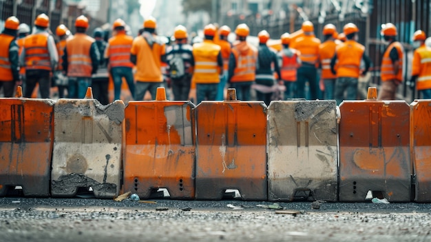 Worker protesting for working rights