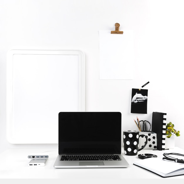 Working desk of businessman