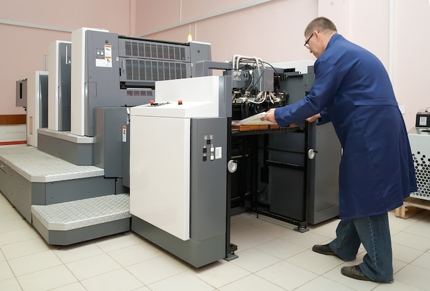 working offset printer