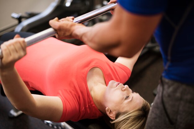 Workout at the gym