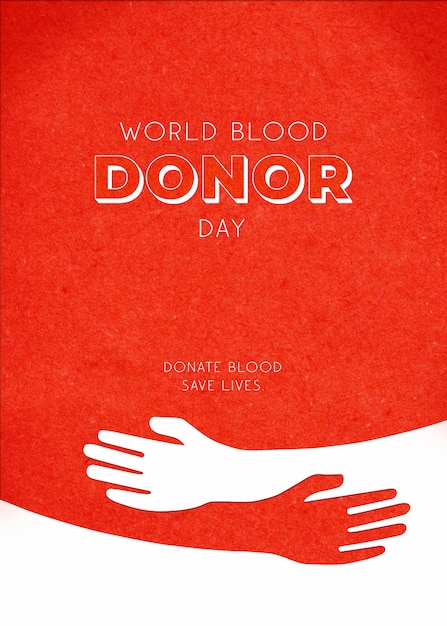 Free Photo world blood donor day creative collage