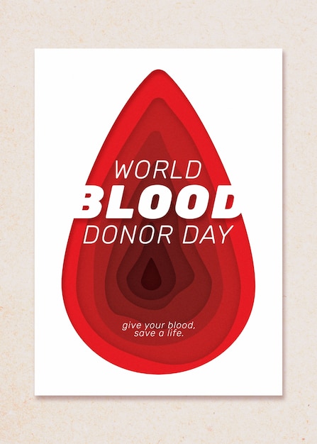 Free Photo world blood donor day creative collage