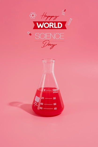 Free Photo world science day research composition