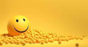 Free photo world smile day emojis arrangement