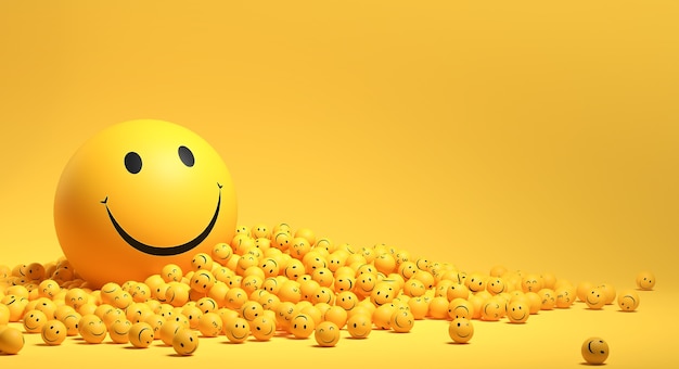 Free Photo world smile day emojis arrangement