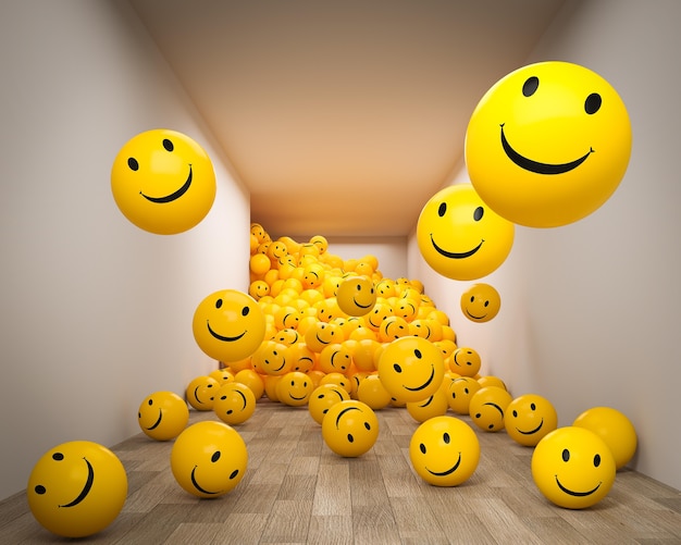 Free Photo world smile day emojis arrangement