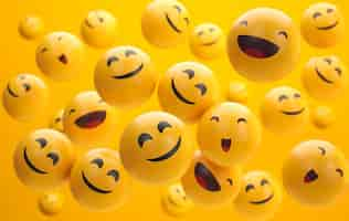 Free photo world smile day emojis arrangement