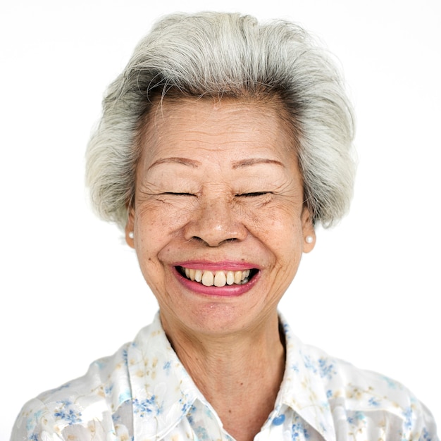 Free photo worldface-thai woman in a white background