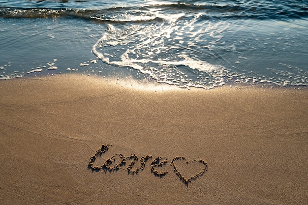 Writing words in the sand