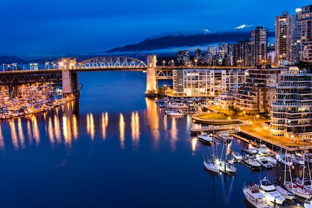 Free photo yachts on body of water near city