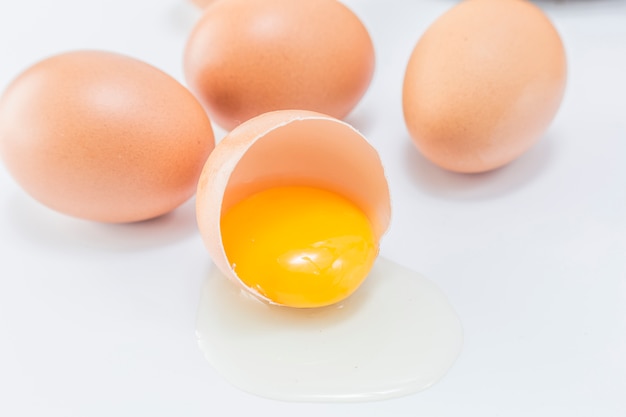 Free photo yellow fragile ingredient yolk light