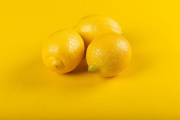 Free Photo yellow lemons isolated .