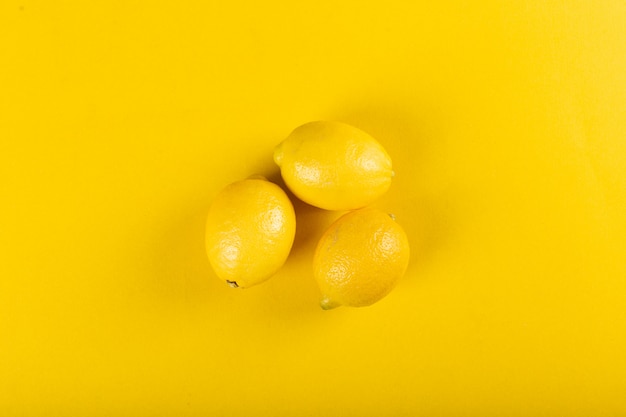 Free Photo yellow lemons . top view