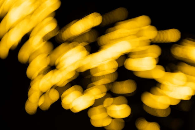 Free photo yellow lights in motion