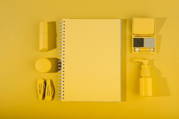 Yellow model career kit arrangement