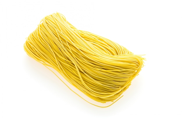 yellow raw food ingredient noodles