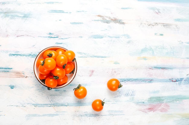 Free Photo yellow and red cherry tomatoes.