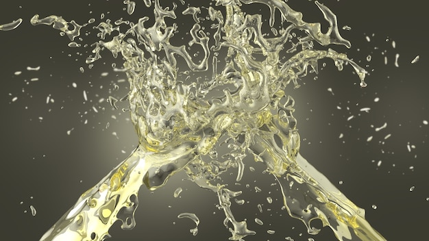 Yellow splash background