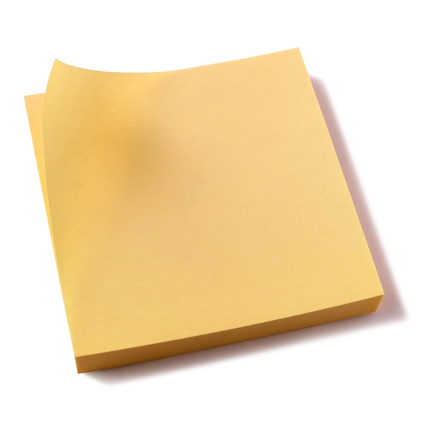 Free photo yellow sticky post notes pad white