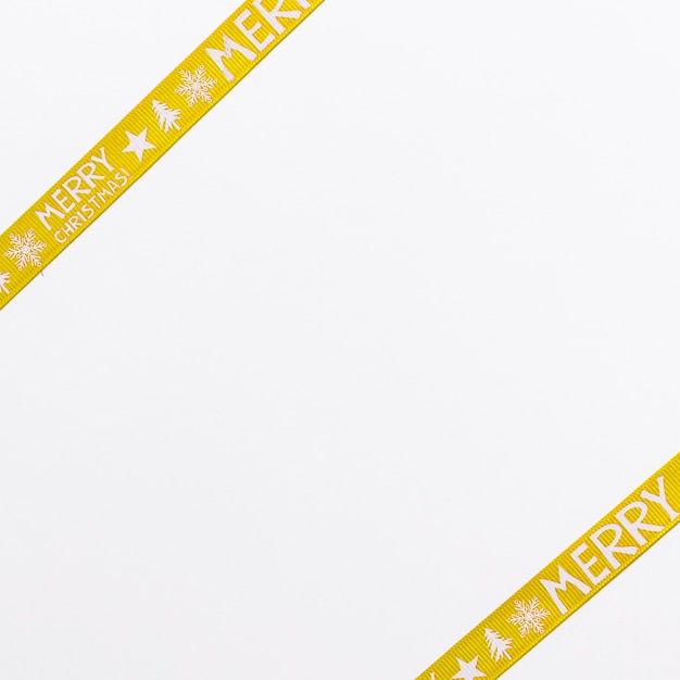 Free Photo yellow wrap ribbons for christmas