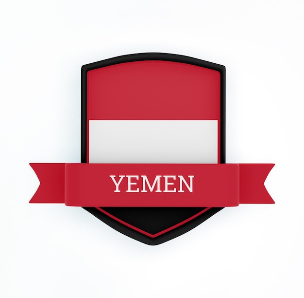 Free Photo yemen flag with banner