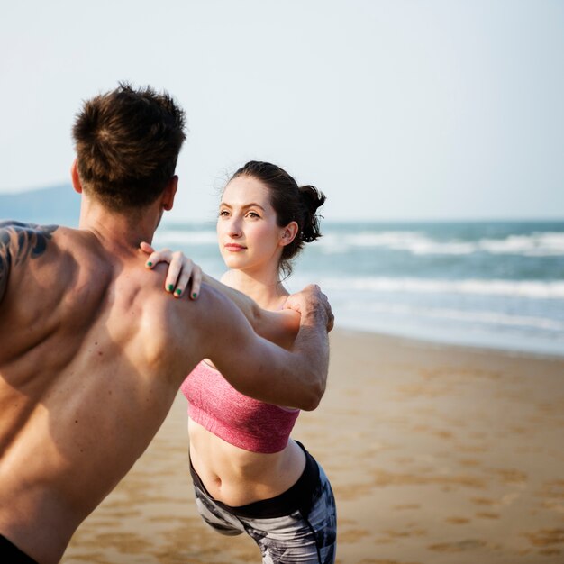 Yoga Exercise Stretching Meditation Concentration Summer Concept