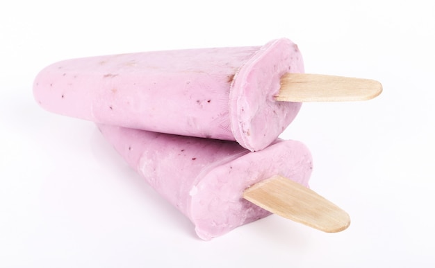 Free photo yogurt popsicles