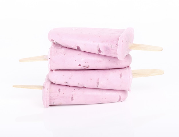 Free photo yogurt popsicles