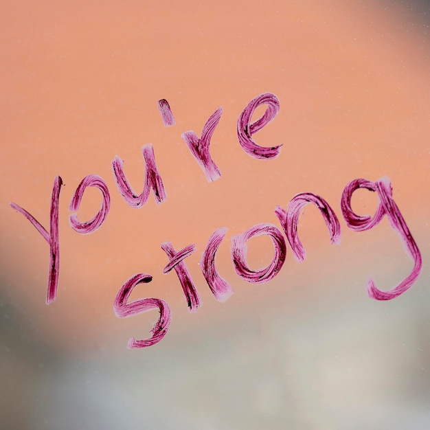 Free Photo you are strong