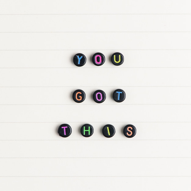 Free photo you got this beads text typography