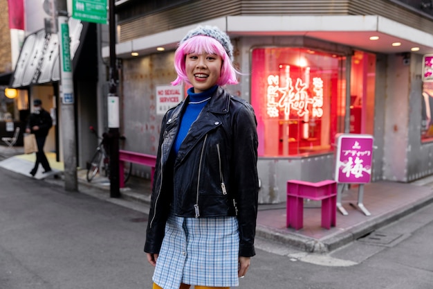 Free Photo young adult on tokyo streets