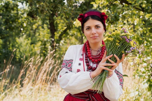 Free Photo young adult wearing folk dance costume