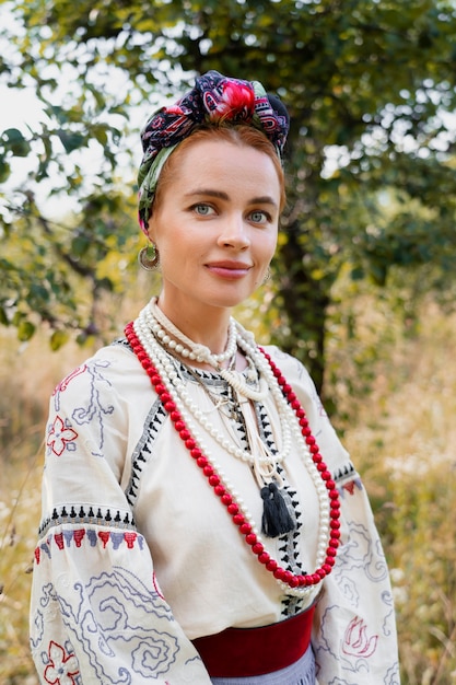 Free Photo young adult wearing folk dance costume